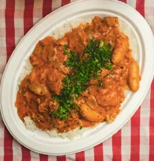 Mørbradgryde m/kartoffelmos